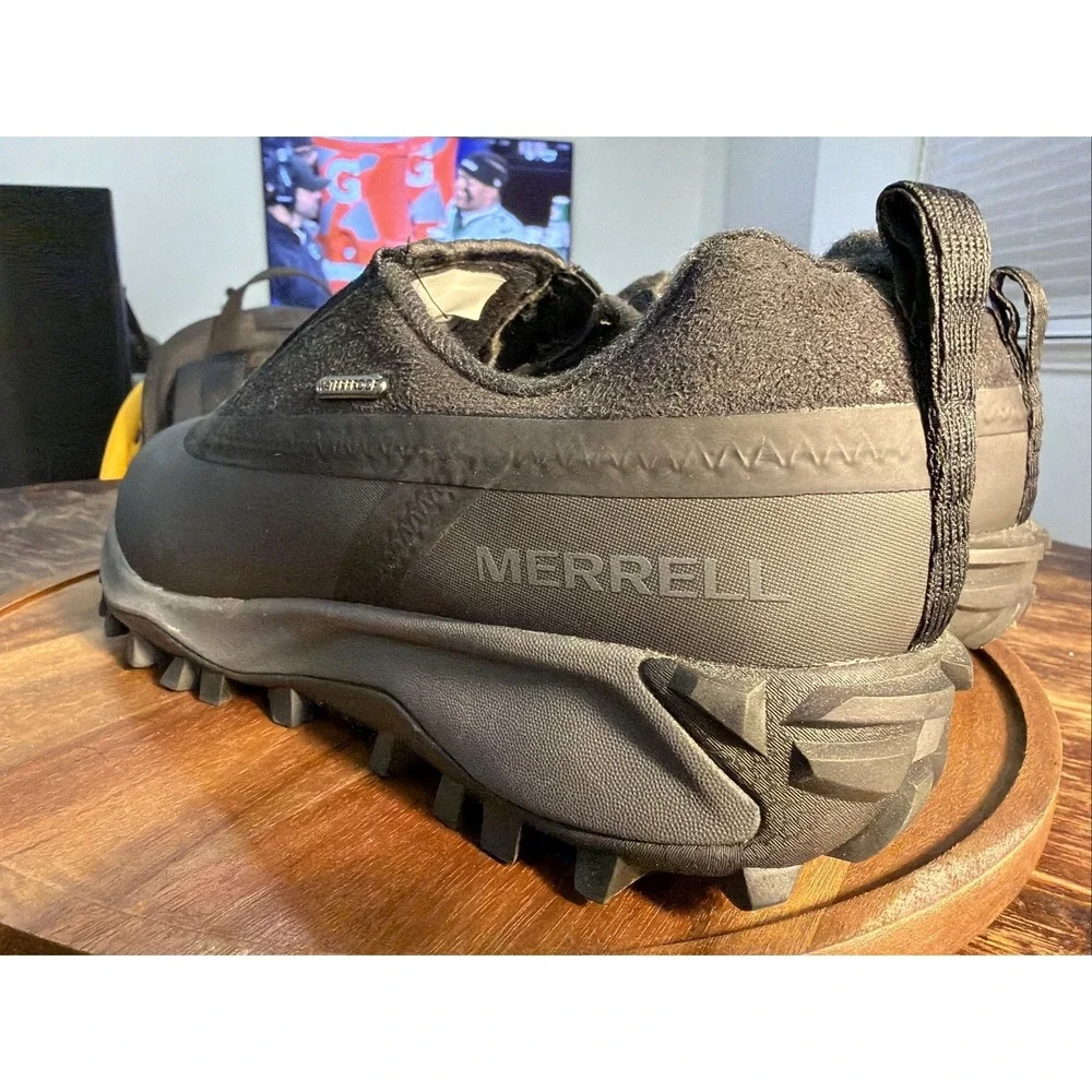 Merrell Womens Thermo Snowdrift Moc Shell Waterproof Shoes Black J90050 Sz 9